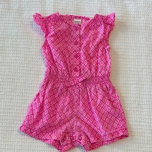 Carter’s Pink Ruffle Sleeved Romper 9 Months